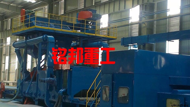青岛铭邦重工钢板预处理生产线实例图 青岛铭邦重工钢板预处理生产线实例图
